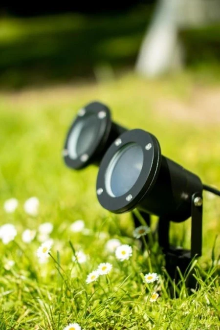 Lampa wbijana ogrodowa reflektor BUSHIO GU10 kolor czarny MK MEGAKABEL