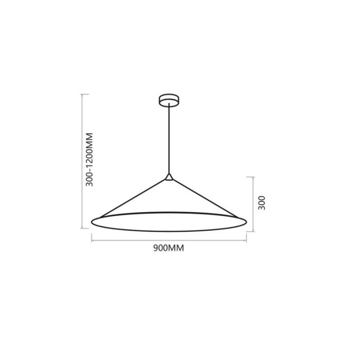Lampa wisząca Fuji Ø90cm 1xE27 MLP0647 Milagro - obrazek 2