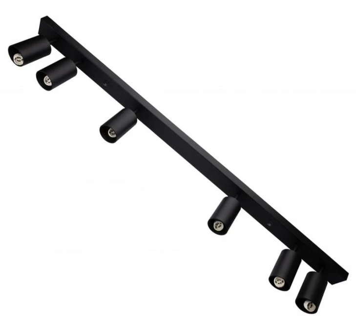 Lampa sufitowa EYES VI reflektor plafon litwa 6xGU10 regulowane tuby kolor czarny MK MEGAKABEL - obrazek 3