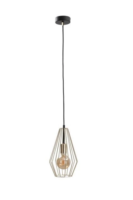 Lampa wisząca loftowa 1xE27 GEO GOLD - obrazek 1