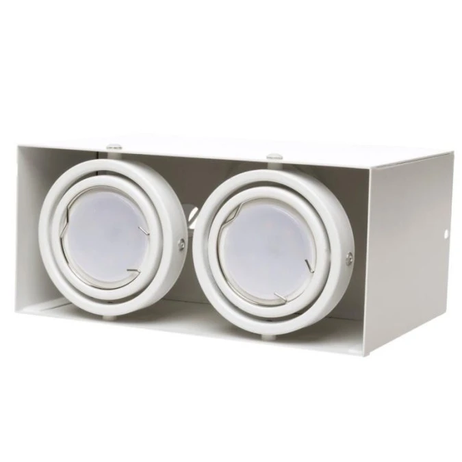 LAMPA SUFITOWA BLOCCO BIAŁA 2x7W GU10 LED ML478 Milagro - obrazek 3