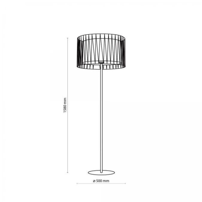 Lampa podłogowa TK Lighting HARMONY BLACK 2899 - obrazek 3