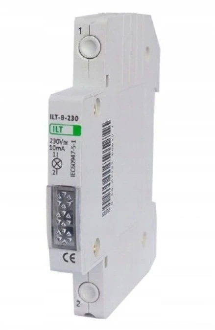 Lampka kontrolna czerwona półmodułowa 230V - obrazek 1