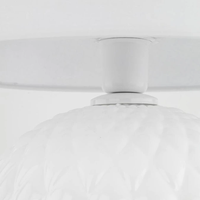 Lampka nocna SANTANA WHITE z białym abażurem z tkaniny, gwint E27 16046 TK Lighting - obrazek 3