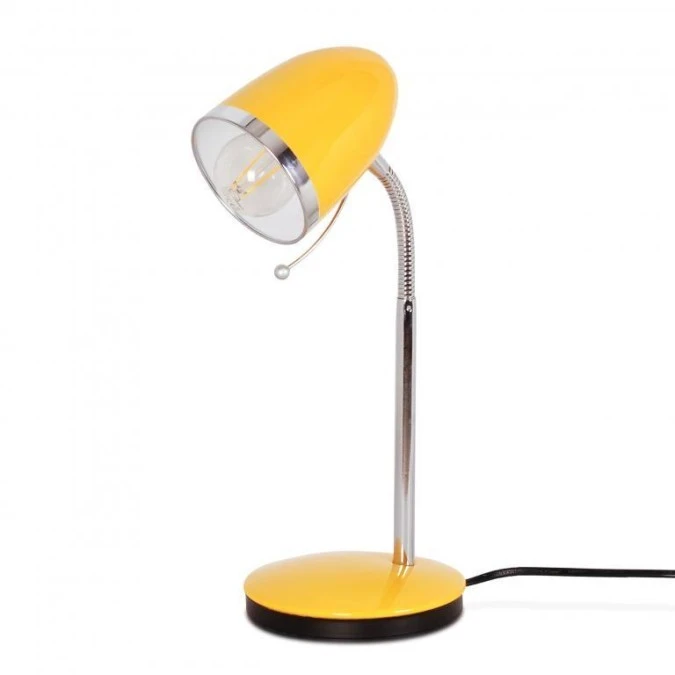 Lampka biurkowa dla ucznia KAJTEK na E27 regulowana K‑MT‑200 ŻÓŁTY Kaja Lighting - obrazek 1