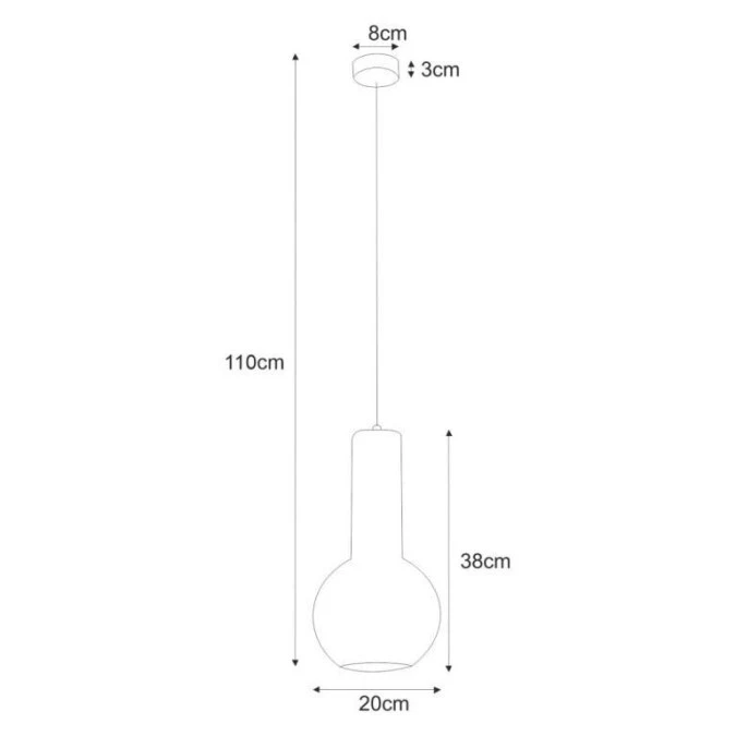 Lampa wisząca dekoracyjna do kuchni nad wyspę z serii ARVI BLACK K‑4520 Kaja Lighting - obrazek 2