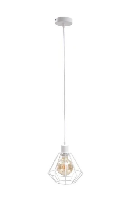 Lampa wisząca loftowa 1xE27 FOSKAL WHITE - obrazek 1