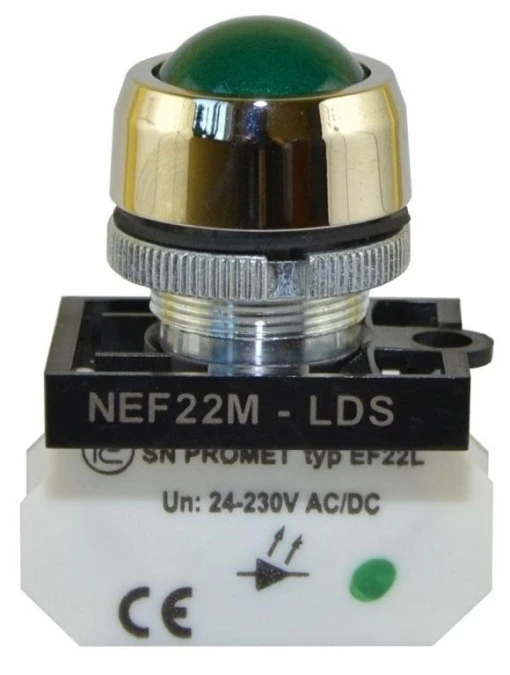 Lampka NEF22 metalowa sferyczna zielona W0‑LD‑NEF22MLDS Z - obrazek 1