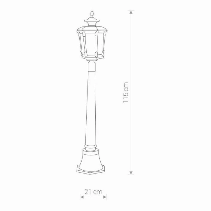 LAMPA STOJĄCA OGRODOWA AMUR I 4694 Nowodvorski - obrazek 2