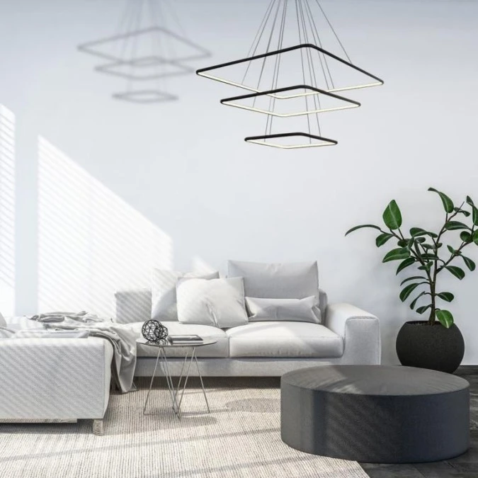 LAMPA WISZĄCA NIX BLACK 117W LED ML519 Milagro - obrazek 3