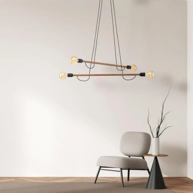 Lampa wisząca HELIX WOOD ORZECH 4949 TK Lighting - obrazek 2