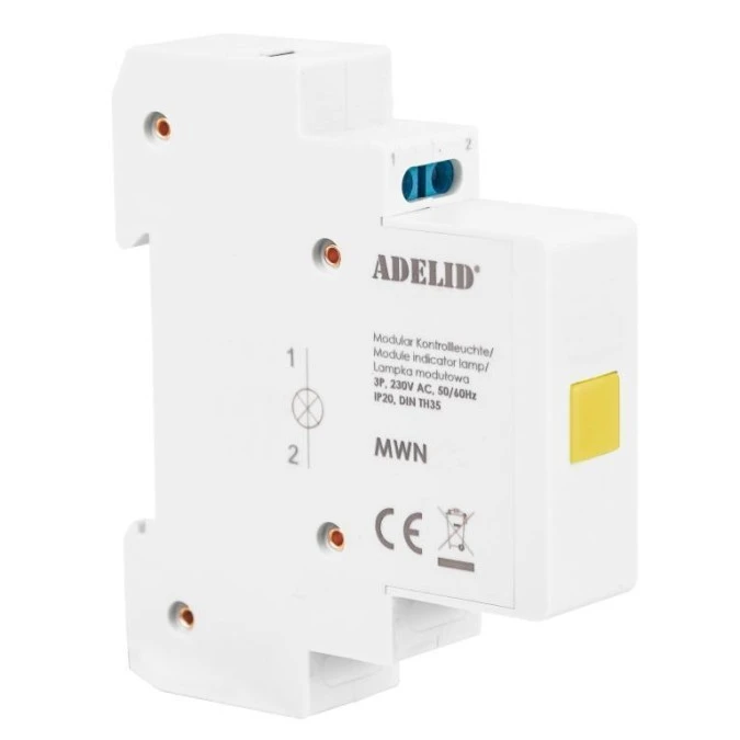 Lampka modułowa 3‑fazowa LCD żółta MWN‑YELLOW - obrazek 2