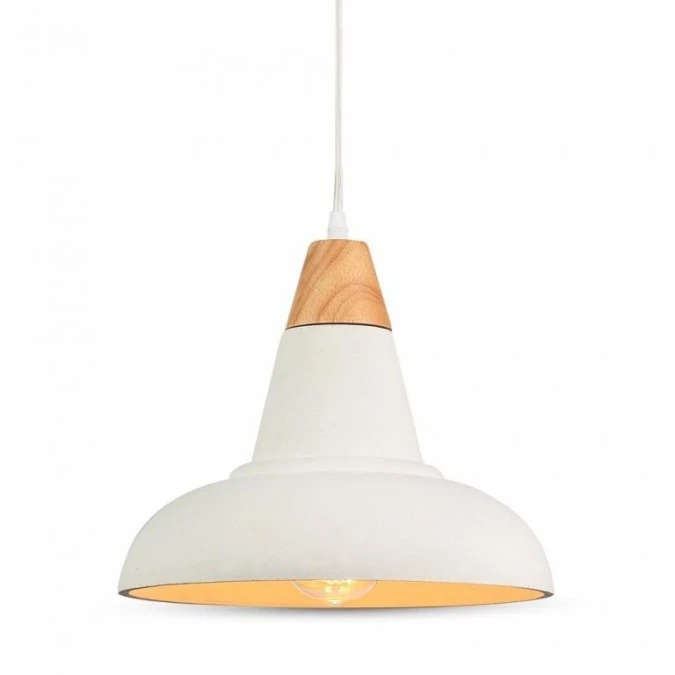 Lampa Wisząca VT‑7301 Pendent Light Concrete+Wooden fi290cm 3858 - obrazek 1