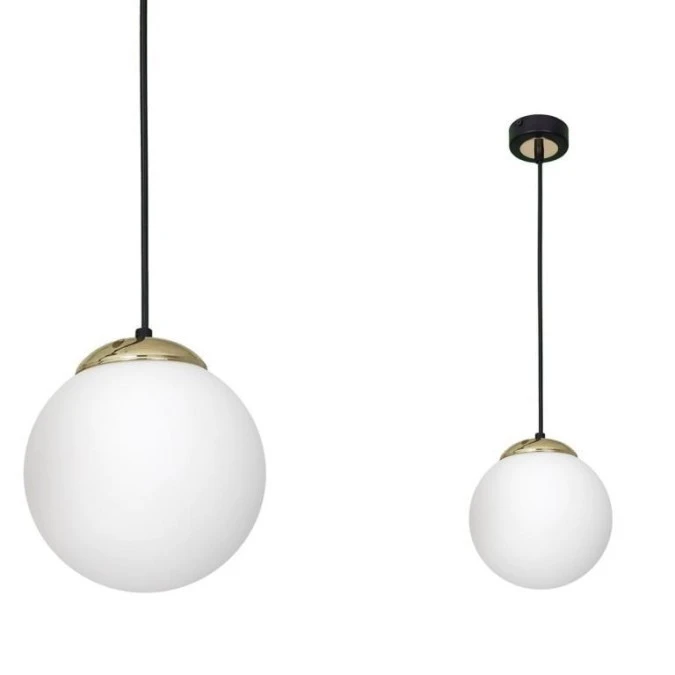 Lampa wisząca SPARTA BLACK / GOLD 1xE27 MLP6495 Milagro - obrazek 1