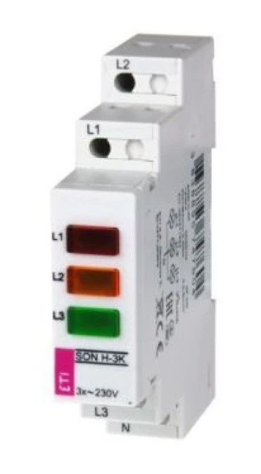 Lampka modułowa 3‑fazowy czerwony/żółty/zielony SON H‑3K 002471553 - obrazek 1