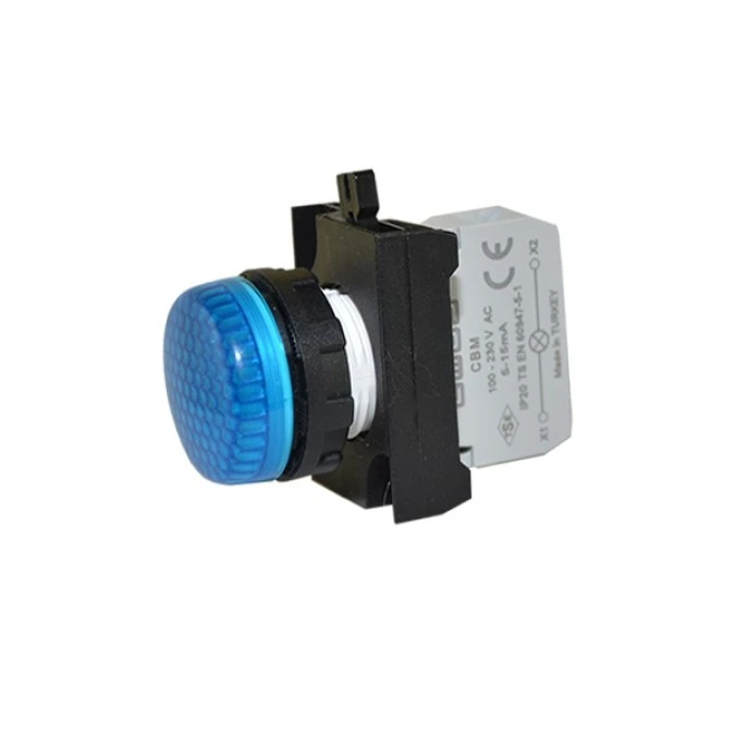 Lampka sygnalizacyjna serii CP z LED, 100‑230V AC, niebieska T0‑CP0M0XM - obrazek 1