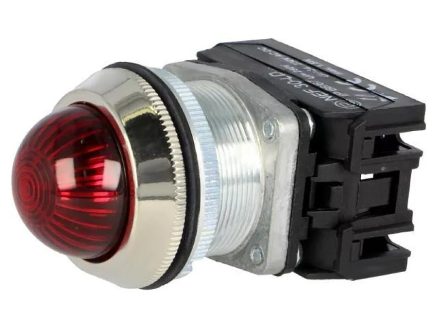 Lampka kontrolna, 30mm, Podświetlenie: LED, Ø30,5mm, 24÷230VAC, IP20, NEF30 NEF30‑LDSC‑U - obrazek 1