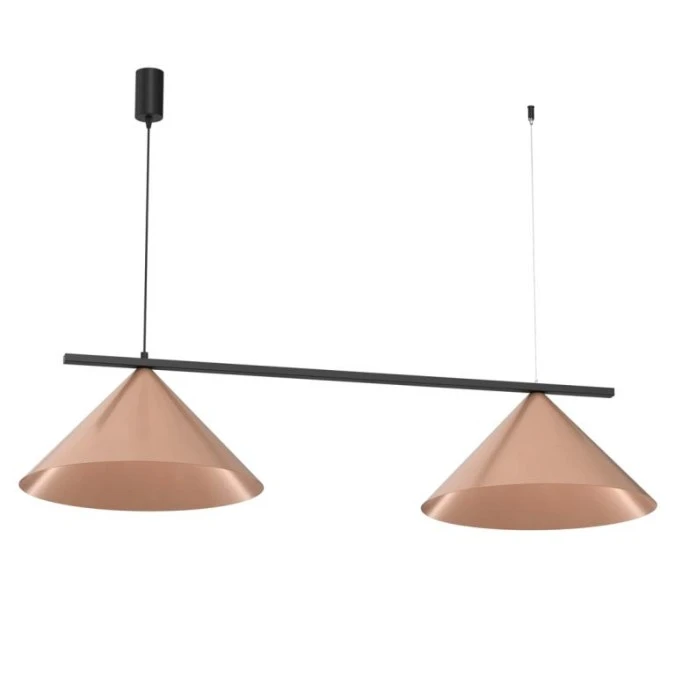 Lampa wisząca CAPITAL CZARNY‑MIEDZIANY 2XGX53 MLP0944 Milagro - obrazek 1