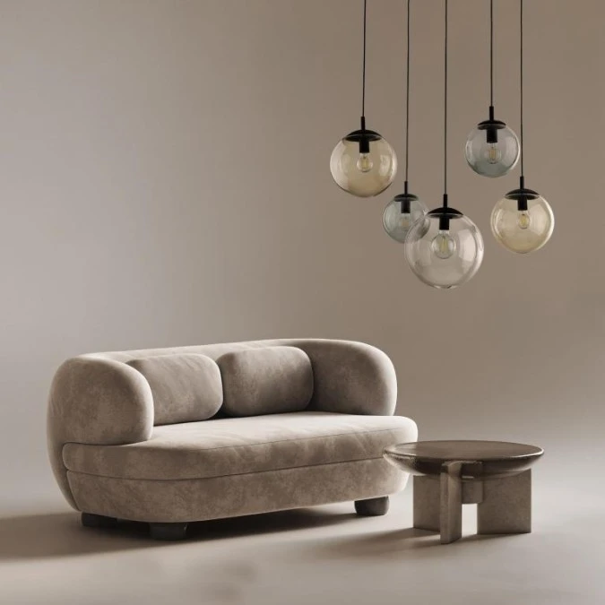 Lampa wisząca z kloszami na długich linkach ESME 5xE27 4796 TK Lighting - obrazek 2