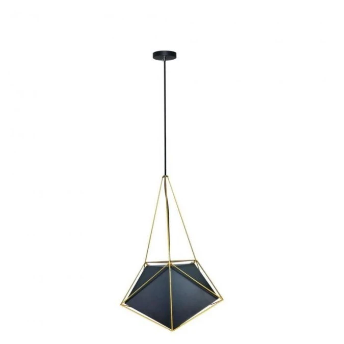 Lampa Wisząca VT‑7401 Basics Złoto/Czarny Abażur 400x540 3945 - obrazek 1
