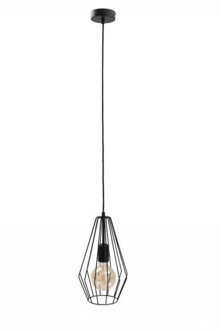 Lampa wisząca loftowa 1xE27 LEX BLACK - obrazek 1