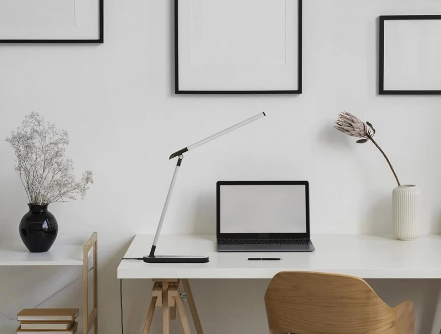 Lampka biurkowa czarno‑srebrna, ledowa z serii NIKO K‑MT‑206 CZARNY Kaja Lighting - obrazek 2