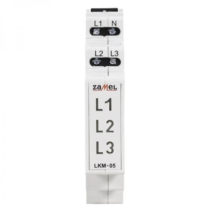 Lampka modułowa 3‑fazowa żółta/zielona/czerwona 230V AC LED TN LKM‑05‑40 EXT10000048 - obrazek 3