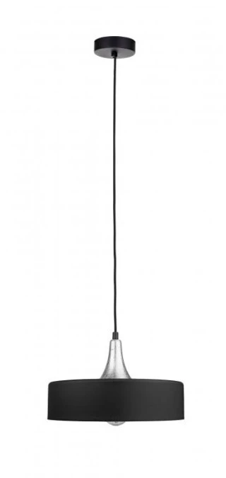 Lampa wisząca nowoczesna 1xE27 EOS BLACK/SILVER - obrazek 1