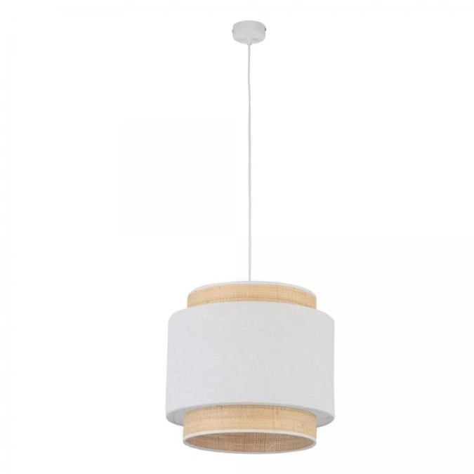 Lampa wisząca BOHO NEW 1 ‑ punktowa Biały / słomkowy 5653 TK Lighting - obrazek 1