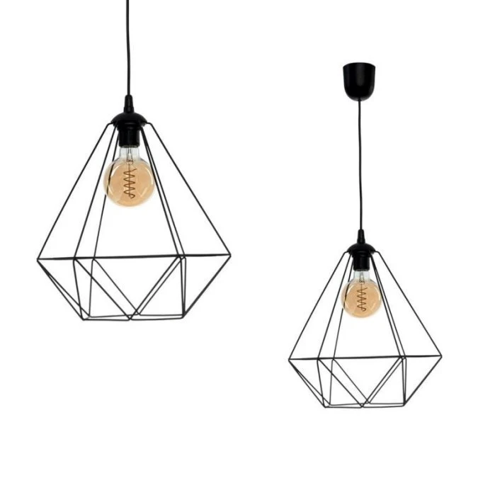Lampa wisząca BASKET BLACK 1xE27 MLP7214 Milagro - obrazek 2