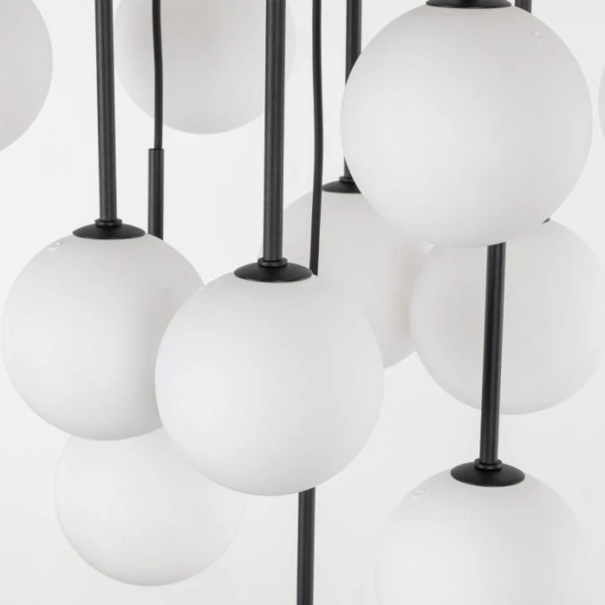 Lampa wisząca MARTIN WHITE z 13 szklanymi kulkami G9 nad stół do salonu 10079 TK Lighting - obrazek 3