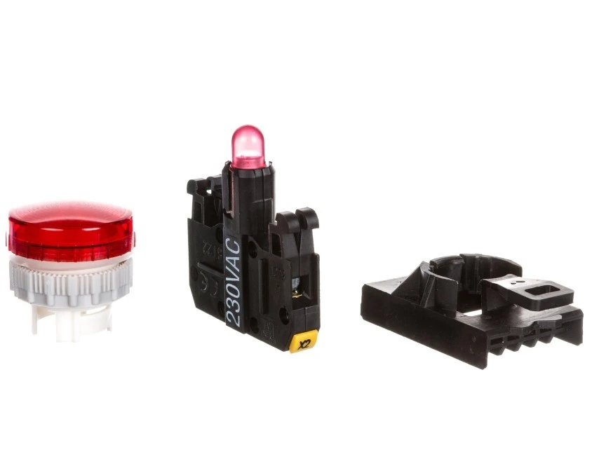 Lampka sygnalizacyjna 22mm czerwona 230V AC LED ST22‑LC‑230‑LEDAC - obrazek 2