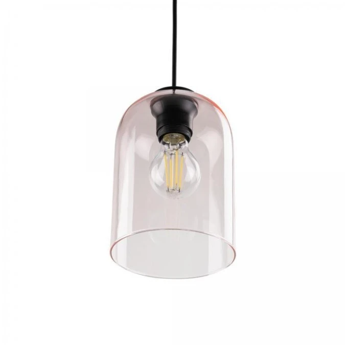 Lampa wisząca różowa ze szklanym kloszem 1xE27 MOLLY PINK 1 10296 TK Lighting - obrazek 3