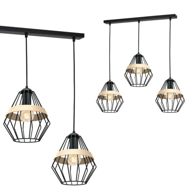 Lampa wisząca CLIFF BLACK 3xE27 MLP5525 Milagro - obrazek 2