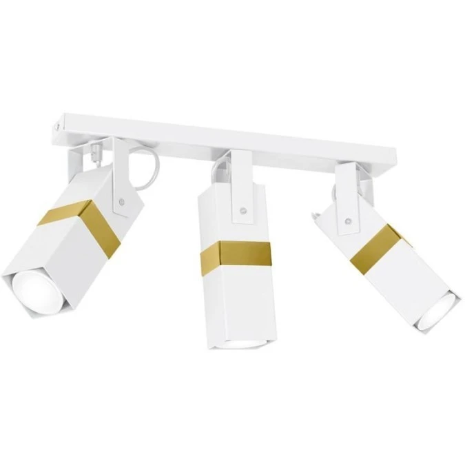 Lampa sufitowa VIDAR WHITE/GOLD 3xGU10 MLP6274 Milagro - obrazek 2