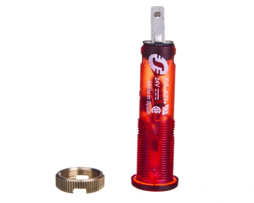 Lampka sygnalizacyjna 8mm czerwona 24V DC XVLA234 - obrazek 1