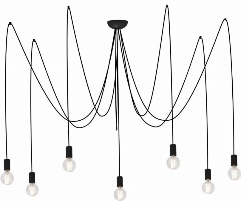 LAMPA WISZĄCA SPIDER BLACK VII 6785 Nowodvorski - obrazek 1