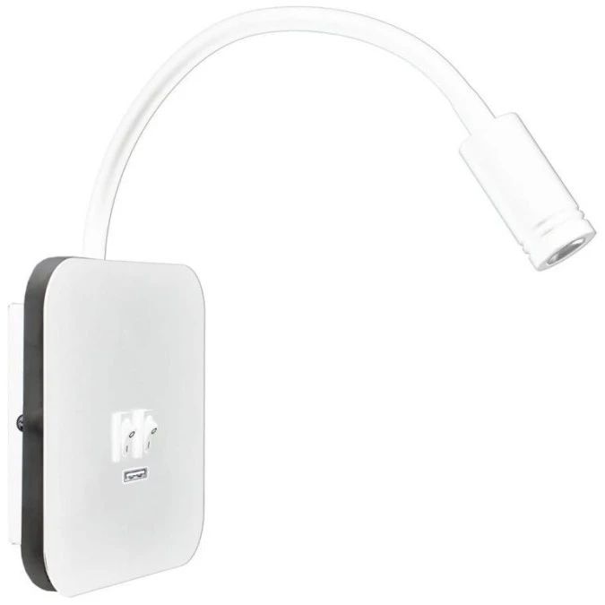 Lampka nocna BASE 8W+2W WHITE ML6351 Milagro - obrazek 2