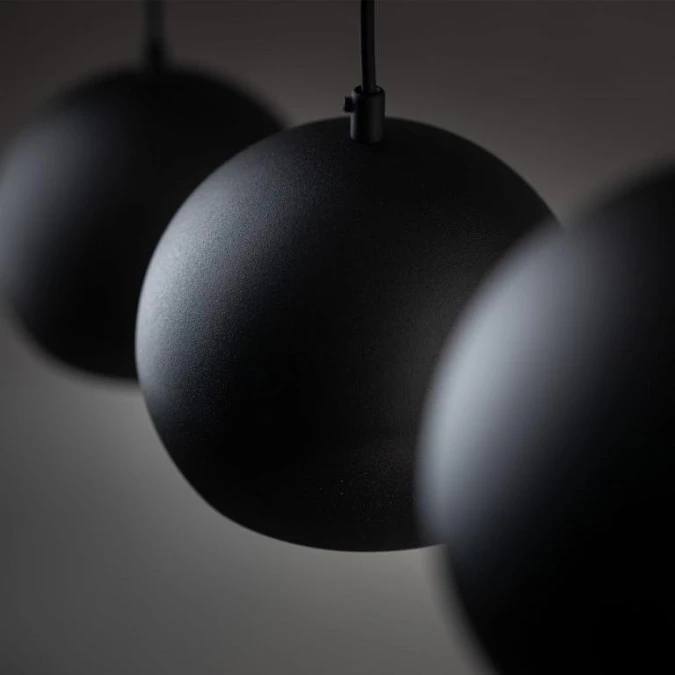 Lampa wisząca ZOE S czarna, trzy zwisy na listwie do loftowych wnętrz 10169 TK Lighting - obrazek 3