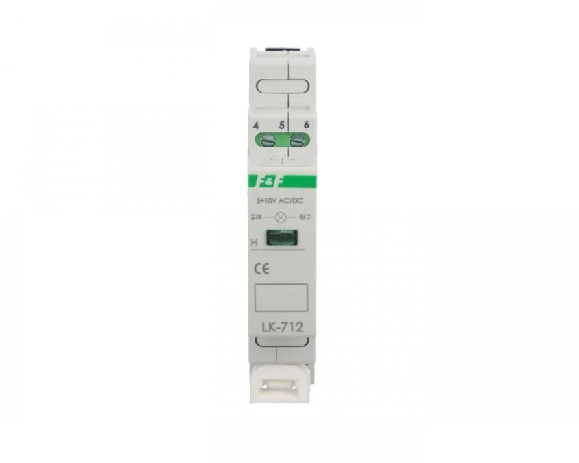Lampka modułowa 1‑fazowa zielona 5‑10V AC/DC LK‑712G‑5‑10V - obrazek 1