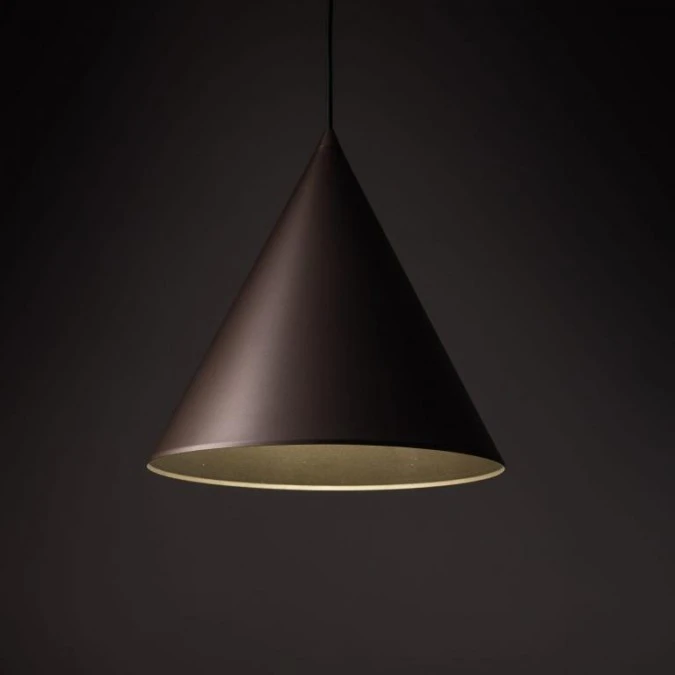Lampa wisząca CONO na żarówkę E27 z brązowym kloszem w kształcie stożka 10038 TK Lighting - obrazek 3