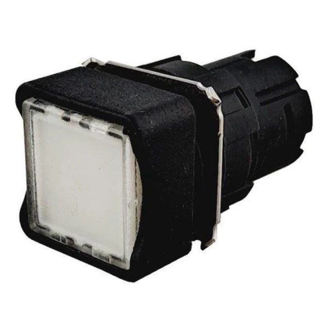 Napęd do przycisku serii D ‑ 16mm kryty kwadratowy biały T0‑DDKB - obrazek 1