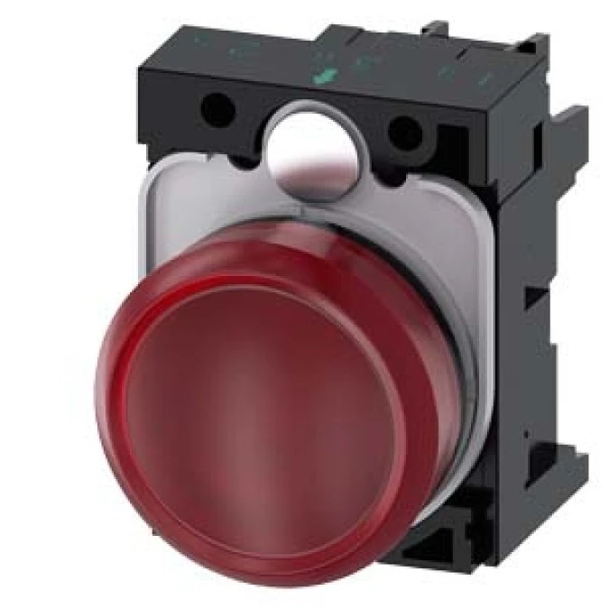 Lampka sygnalizacyjna kompletna 22mm czerwona LED 24V AC‑DC tworzywo przył śrubowe SIRIUS ACT 3SU1102‑6AA20‑1AA0 - obrazek 1