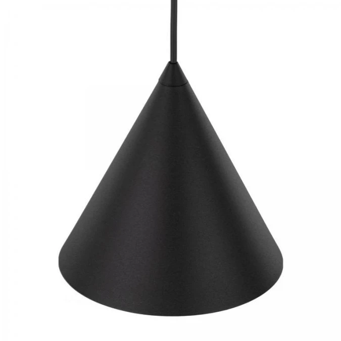 Lampa wisząca z kloszem w kształcie stożka czarna CONO 10058 TK Lighting - obrazek 3