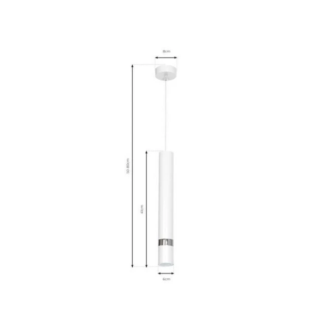 Lampa wisząca JOKER WHITE 1xGU10 MLP1347 Milagro - obrazek 1