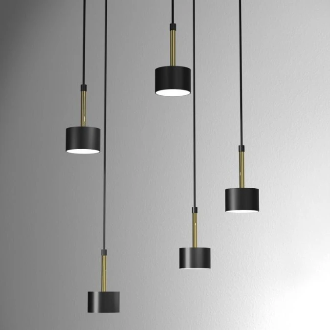 Lampa wisząca ARENA BLACK/GOLD 5xGX53 MLP7763 Milagro - obrazek 2