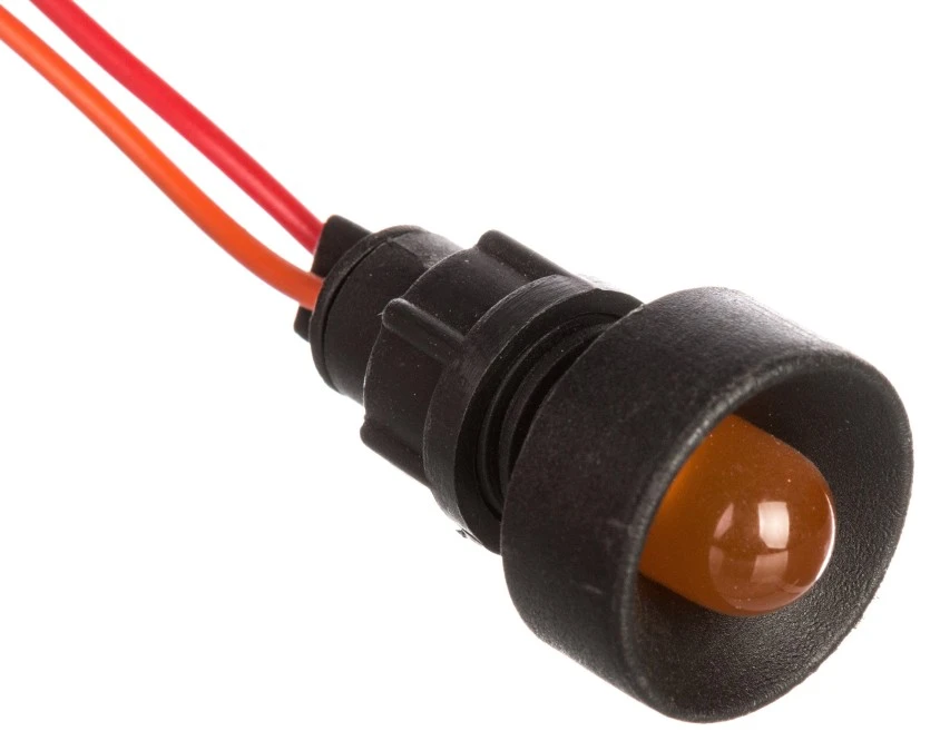 Lampka sygnalizacyjna LED 10mm pomarańczowa Klp10O/24V 84410008 - obrazek 2
