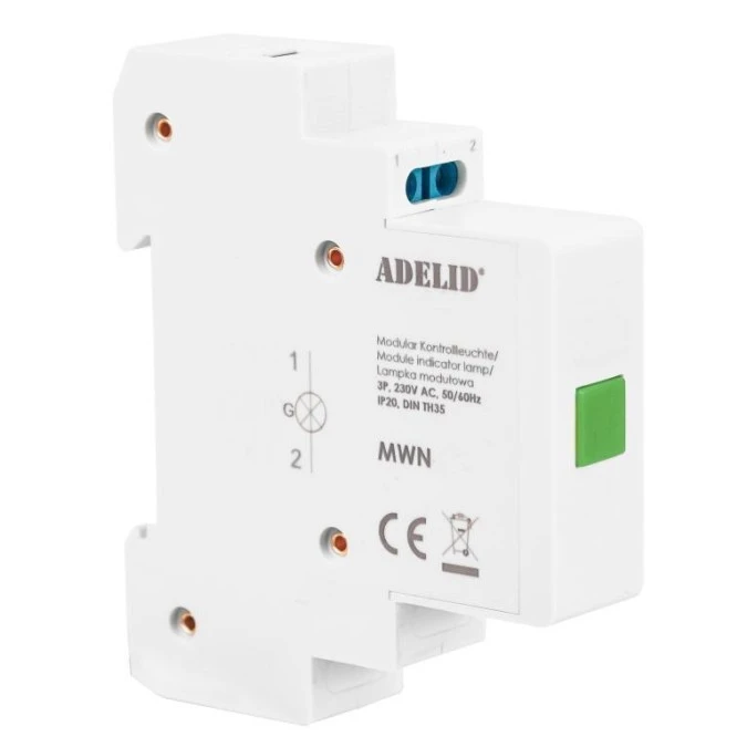 Lampka modułowa 3‑fazowa LCD zielona MWN‑GREEN - obrazek 3