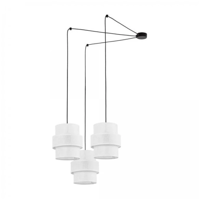 Lampa wisząca nowoczesna z białymi kloszami 3xE27 CALISTO 5975 TK Lighting - obrazek 1