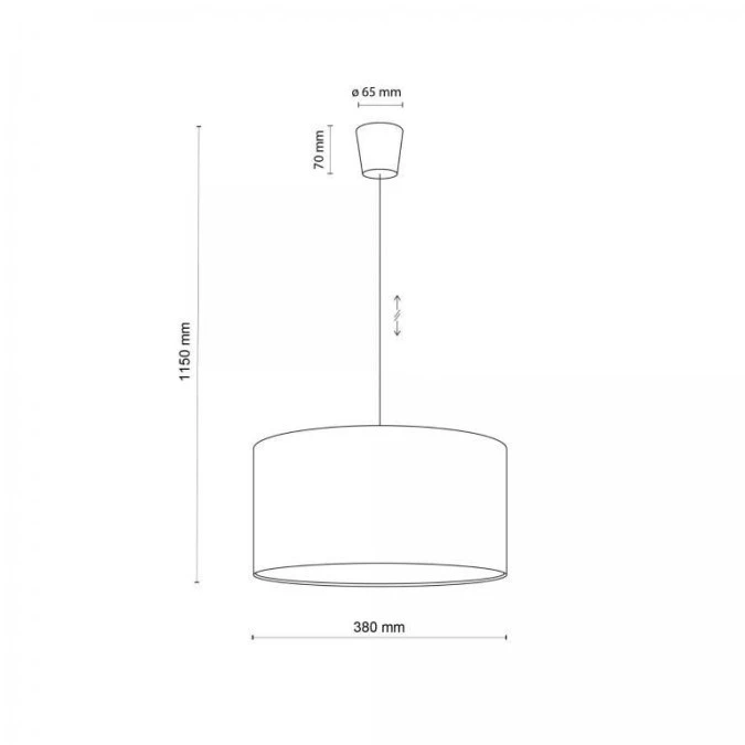 Lampa wisząca RONDO KIDS różowa/biała 3231 TK Lighting - obrazek 3